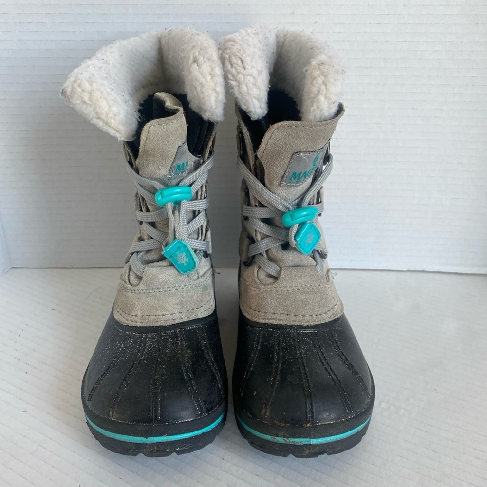 Magellan Outdoors Kids Snow Boots in Black, Gray, and Teal